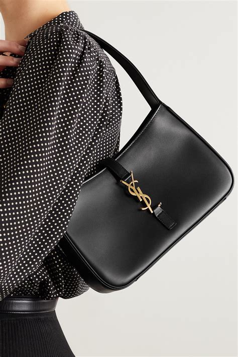 ysl black leather bag price|large YSL shoulder bag.